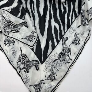 Vintage Burmel Zebra Scarf